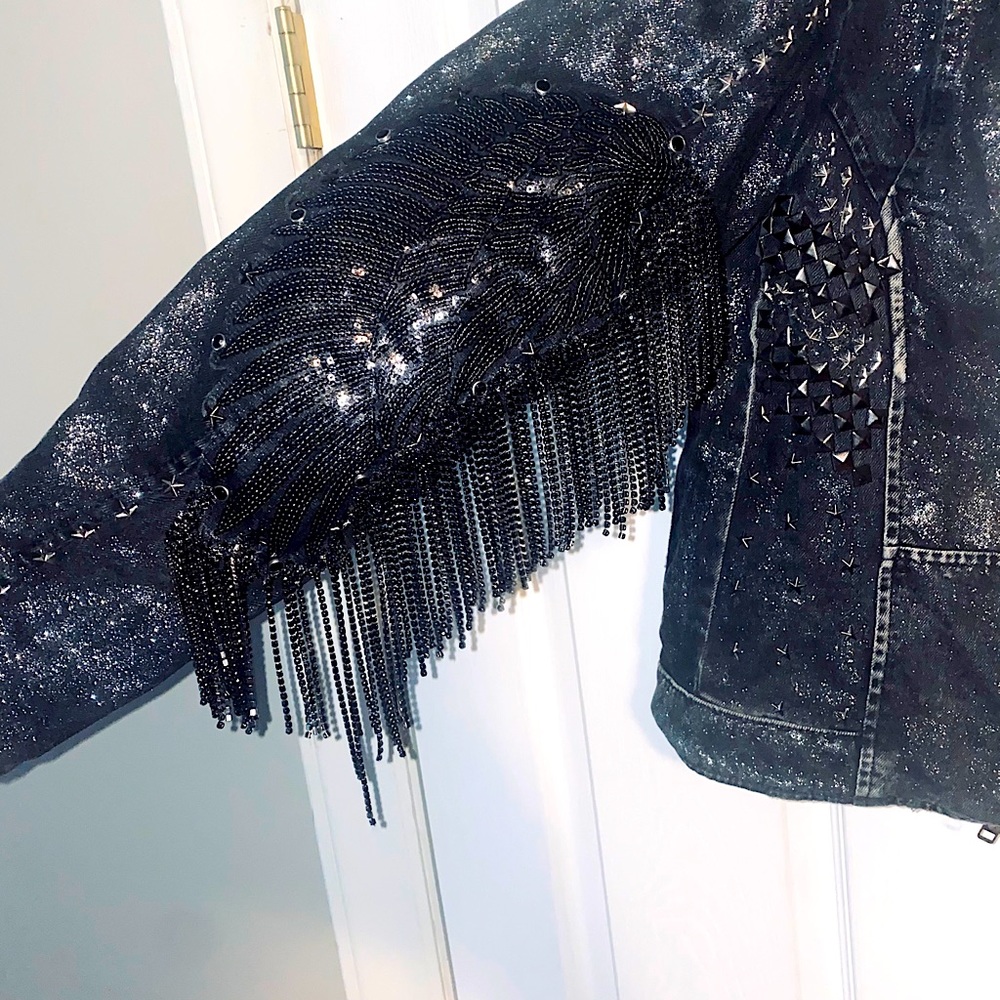 Savage Black denim moto!